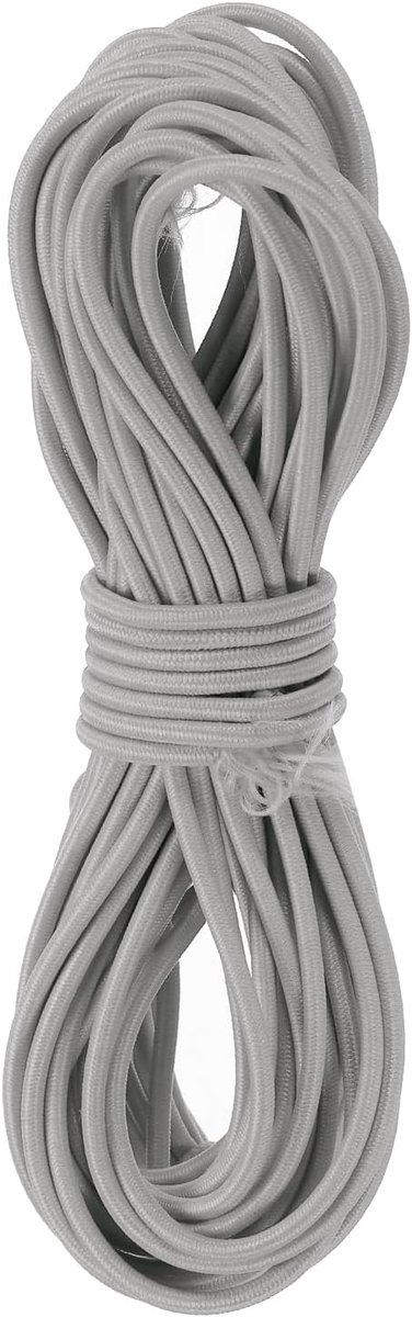 Dailygoods- Elastisch Koord 2,8 mm - Zwaar Touw 11 Meter - Rubber Touw - Duurzaam - Elastisch - Geschikt voor Doe-Het-Zelf en Kamperen