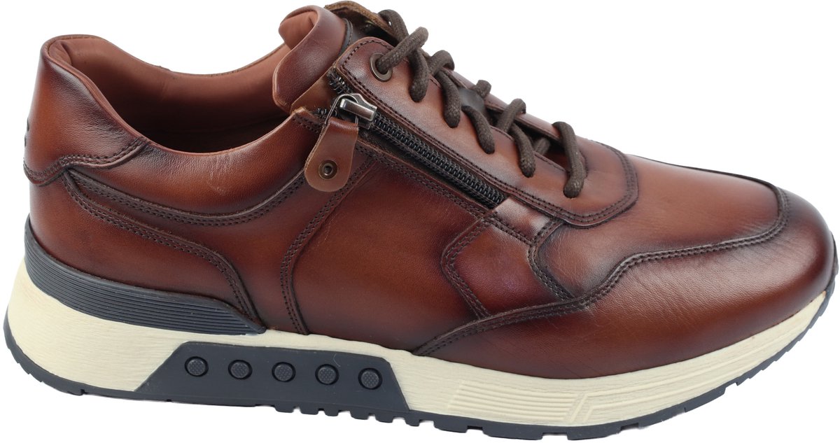 Greve - Haarlem 4299 - Veterschoenen Sportief Mannen - cognac - 44