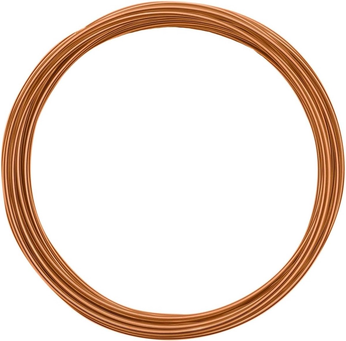 Draad 5 m x 1,5 mm Saffron Orange (Oranje) - Flexibel Alu Draad voor Sieraden Maken, Hobby en Knutselen