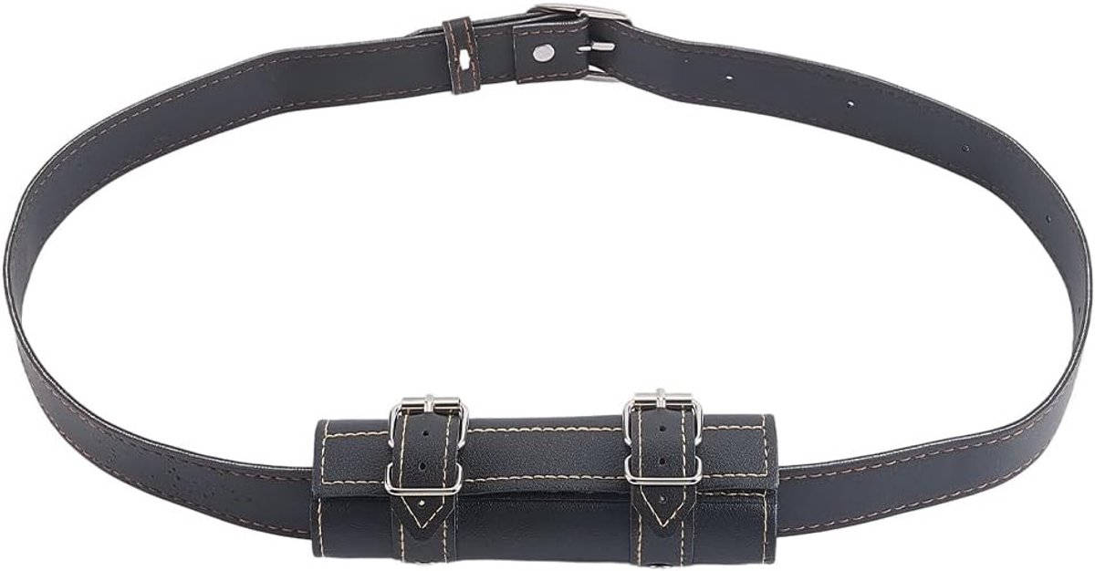 Zwart PU Leren Zwaardhoes voor Cosplay - Verstelbare Sheath voor Katana, Ninja en Ridder Accessoires