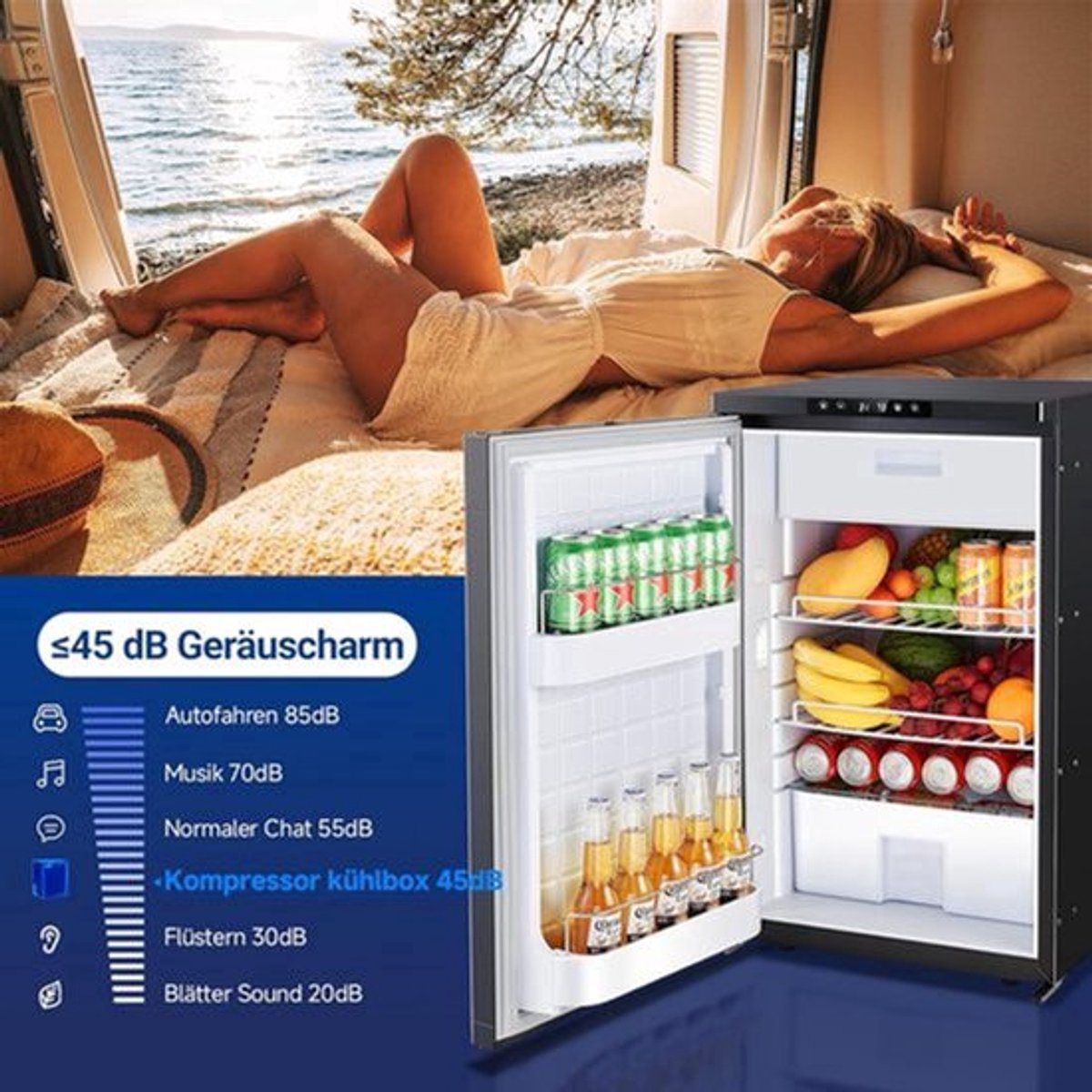 Mobiele Koelkast – Compressor Koelkast – Draagbare Koelkast – Camper Koelkast – Auto Koelkast – 83 Liter Inhoud – App Bediening & Instelbare Temperatuur -20°C tot 8°C