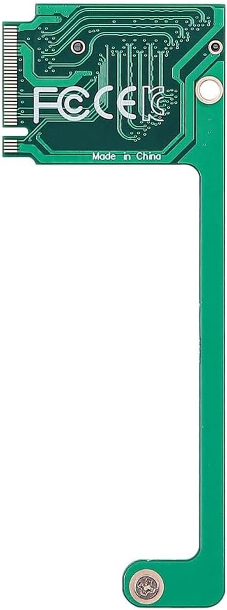 M2 Hard Drive PCIe 4.0 Adapter voor Handheld Gaming Apparaten - 90 Graden Overdracht Kaart voor Snelle Gegevensoverdracht en Uitbreiding