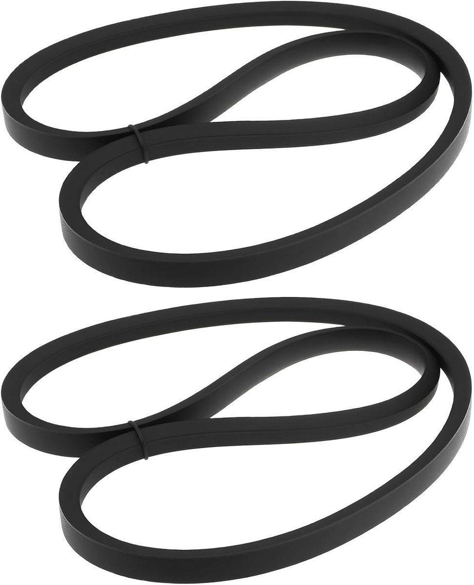 Set van 2 Vervangingsriemen voor Front Tine Cultivator 41"x1/2" - Geschikt voor Tuinmachines en Tuinonderhoud