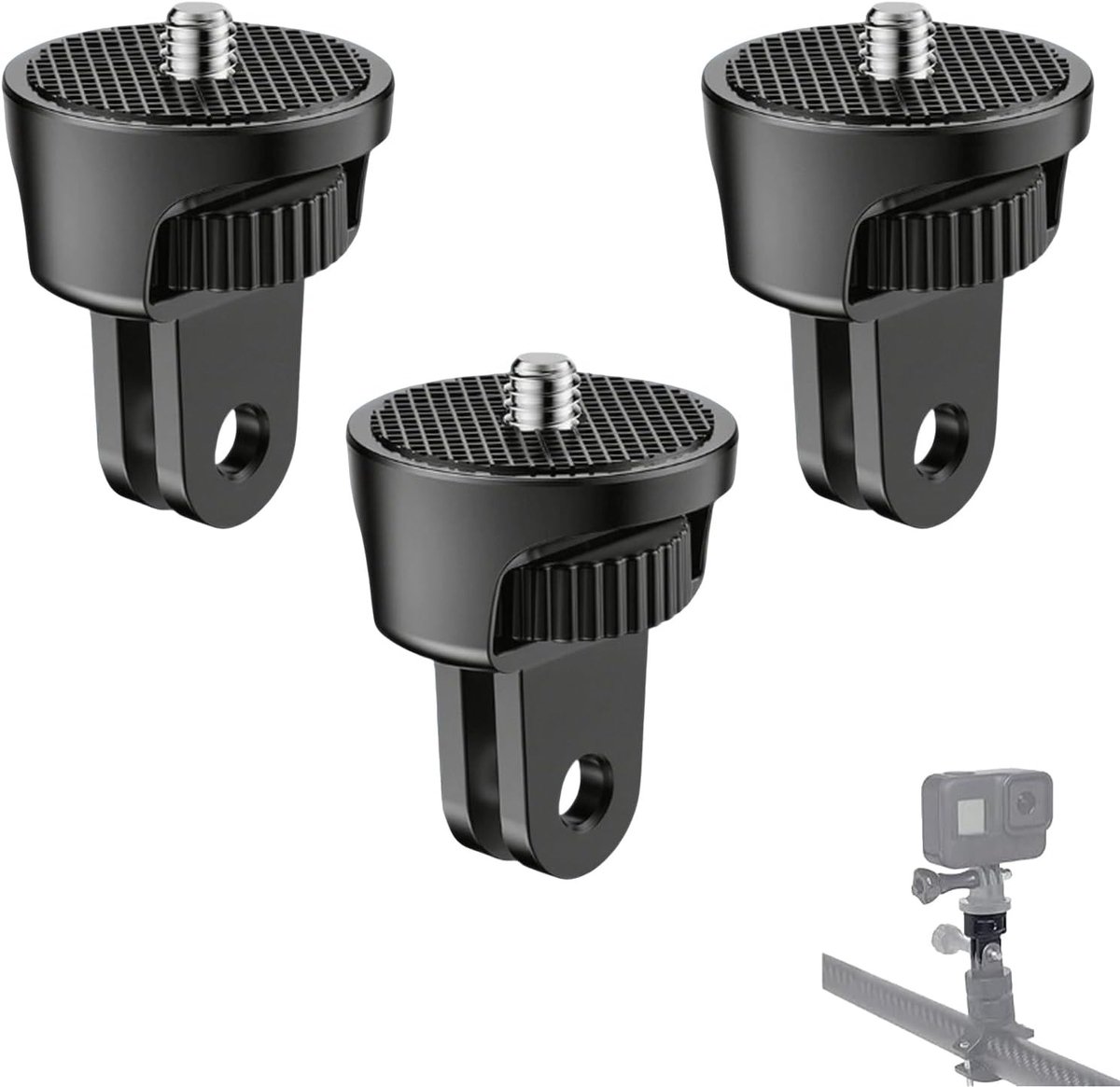 3 Stuks Aluminium Statief Schroeven met 1/4 Inch Adapter voor Actiecamera's en Fotografie Accessoires