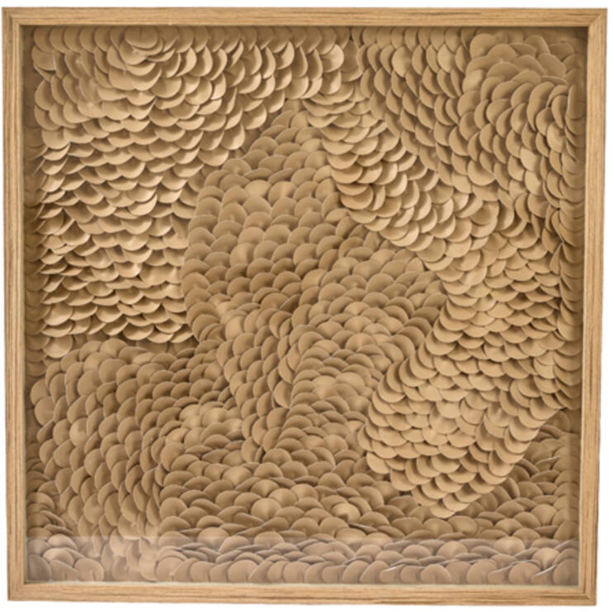 Light&living Wandornament 80x4x80 cm XELHU zand+naturel