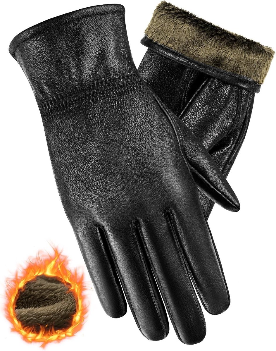 Dames Echt Schapenvacht Handschoenen voor de Winter met Touchscreen en Warme Voering, Ideaal voor Koude Dagen en Buitenactiviteiten