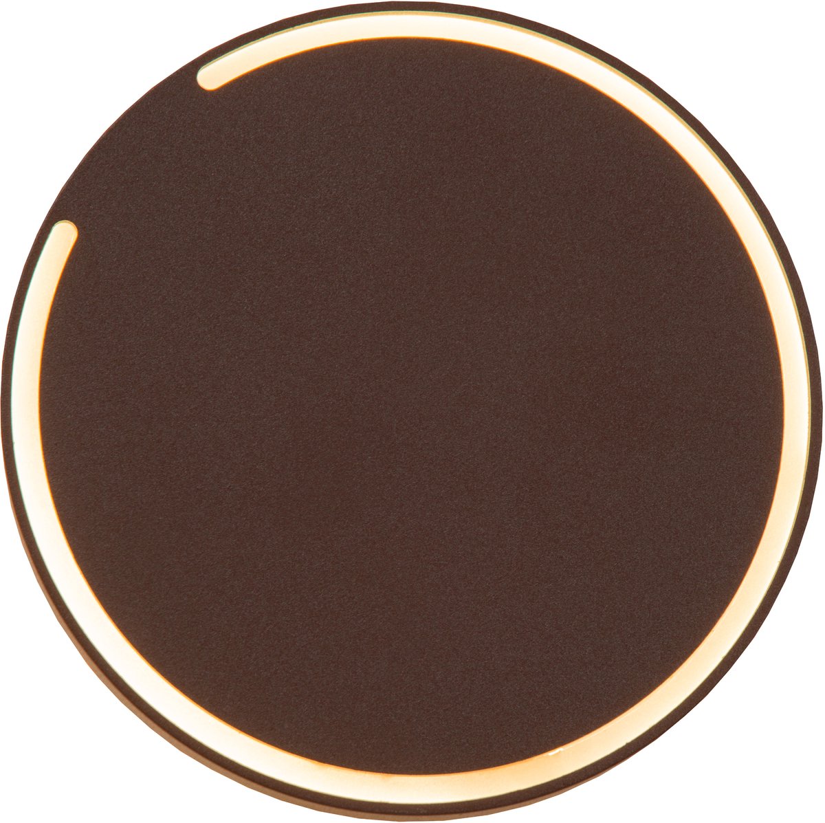 Lucide FINISTER - Wandlamp Binnen/Buiten - Ø 13 cm - LED - 1x6W 2700K - IP54 - Roest bruin - Essential