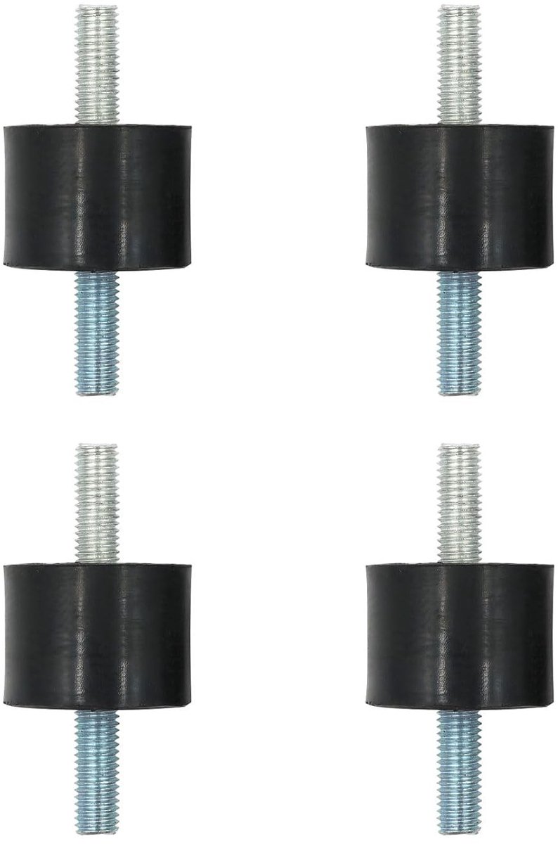 Rubber Shock Absorber met Schroeven, Vibration Damper en Metalen Buffers voor Waterpompen en Luchtcompressoren (4, 40 x 30, M10 x 25)