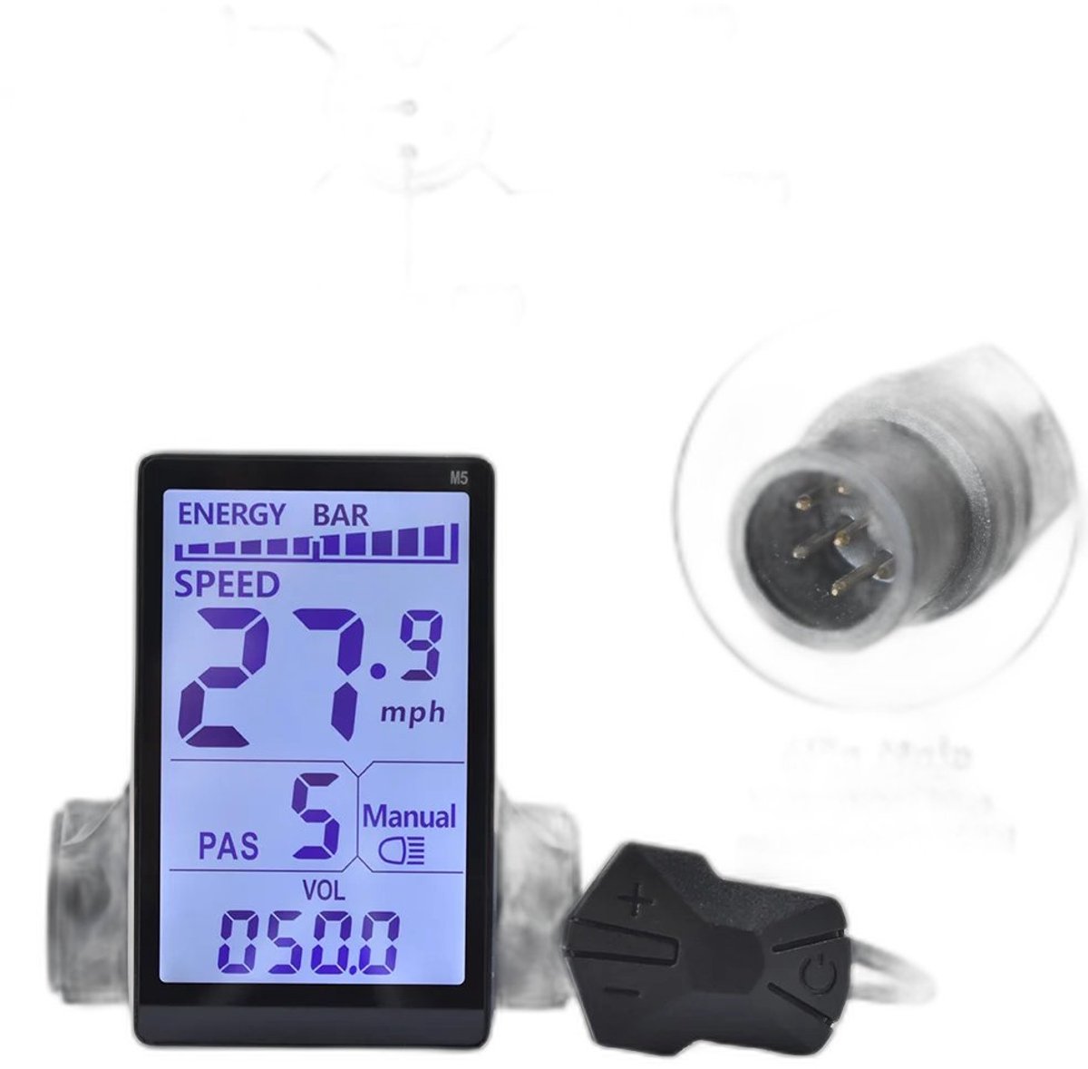 Currero Fatbike Scherm - LCD Display - Schermpje - E-Bike Accessoires - Elektrische Fiets - Dashboard - Snelheidsmeter - Kinderen & Volwassenen
