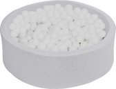 Zachte Jersey baby kinderen Ballenbak met 450 ballen,  - Witte