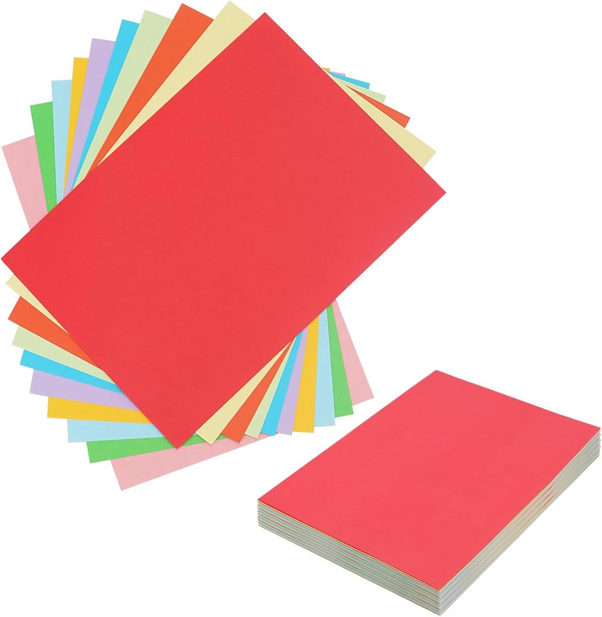 Kleurige A4 Vellen Papier Set van 300 Vel, 180 g/m², Perfect voor Knutselen, Creatief Werk en DIY Projecten