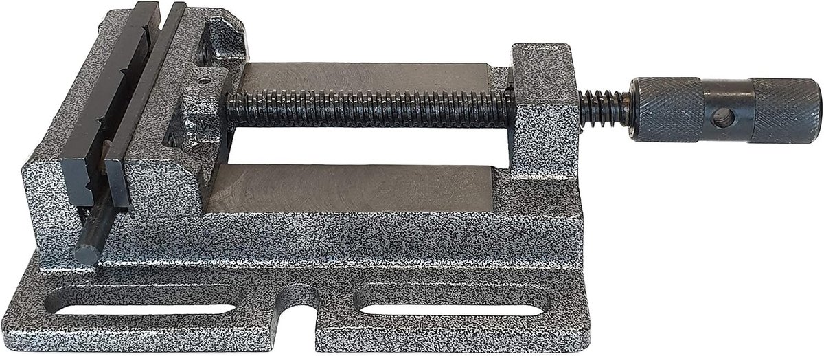 Machineklem - Grijs - Bekbreedte 125 mm - Robuust Stalen Gereedschap - Voor Werkbanken