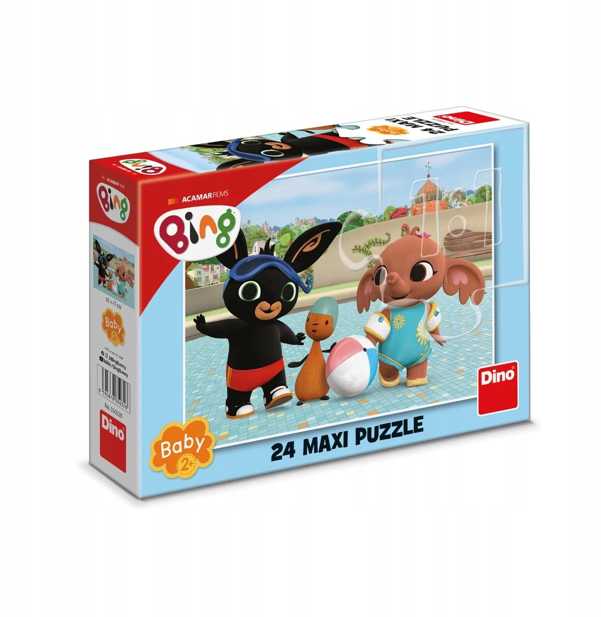 Maxi Puzzel Baby Bing aan het Zwembad 24 Stukjes - 2 Jaar+
