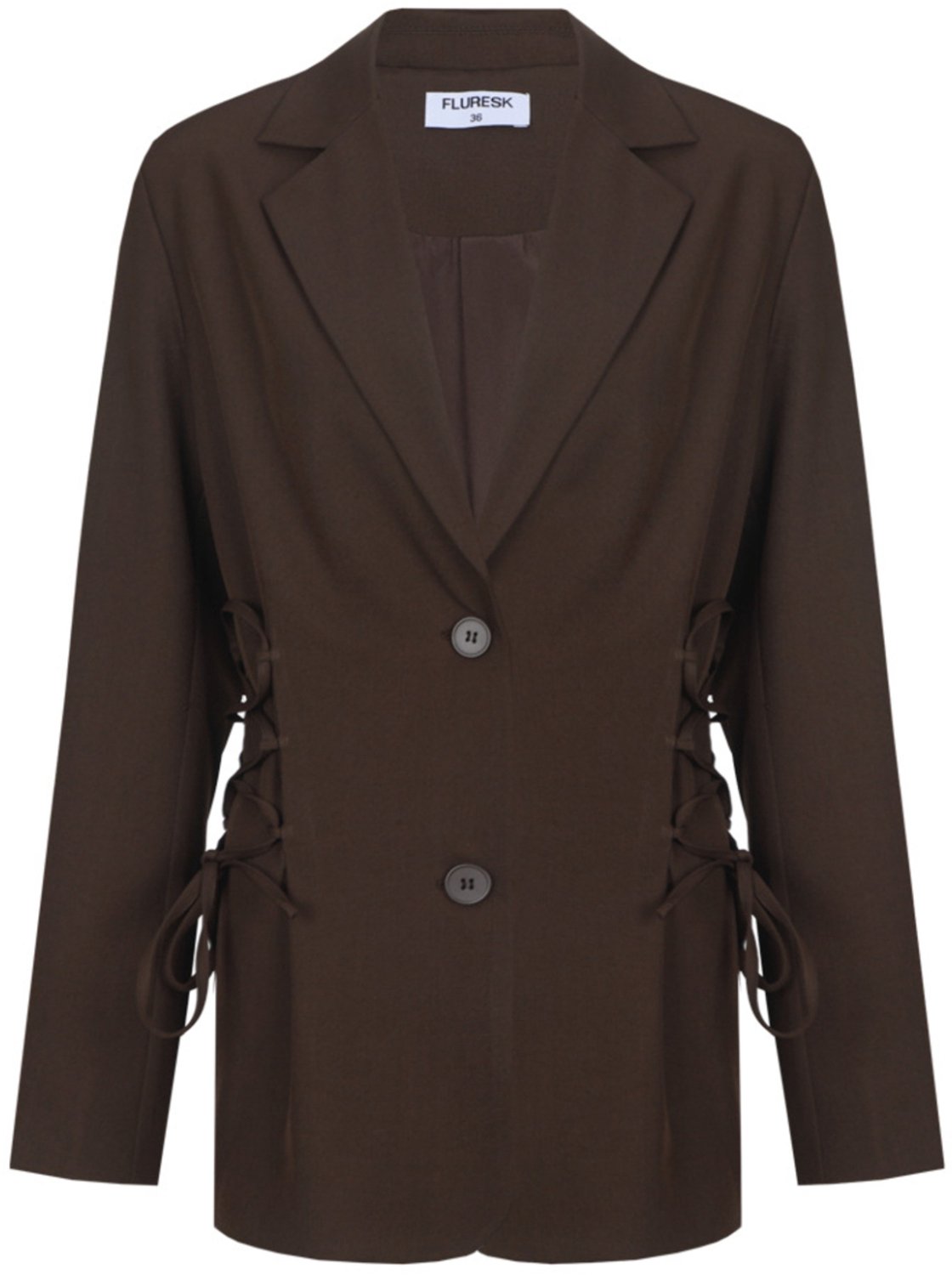 Fluresk Blazer Feline Blazer 26nzf27 514 Dark Chocolate Dames Maat - W38