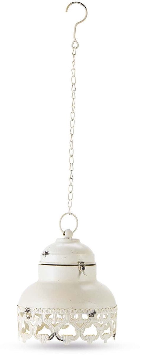 LOBERON LED-lantaarn Cornell antiekwit