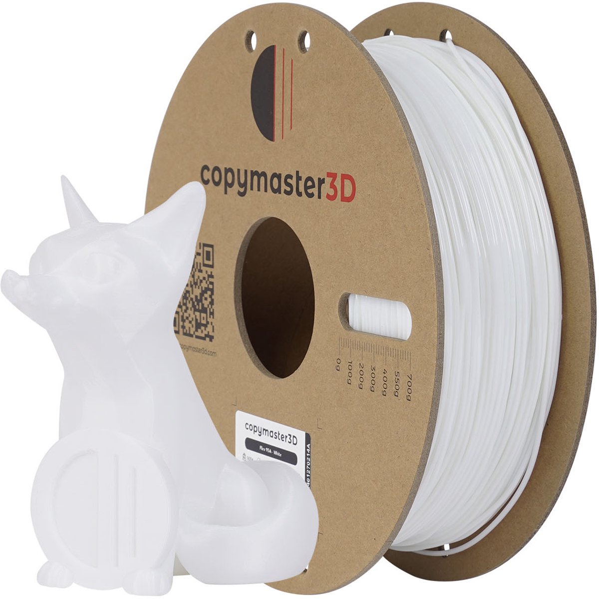 Copymaster3D TPU Flex 95A 1.75mm 0,8kg Wit