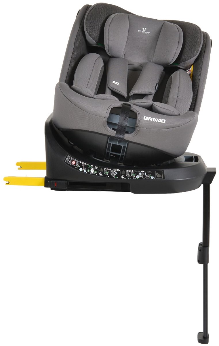 Cangaroo Bravo Grey 40-150 cm 360° i-Size Autostoel – foto 5