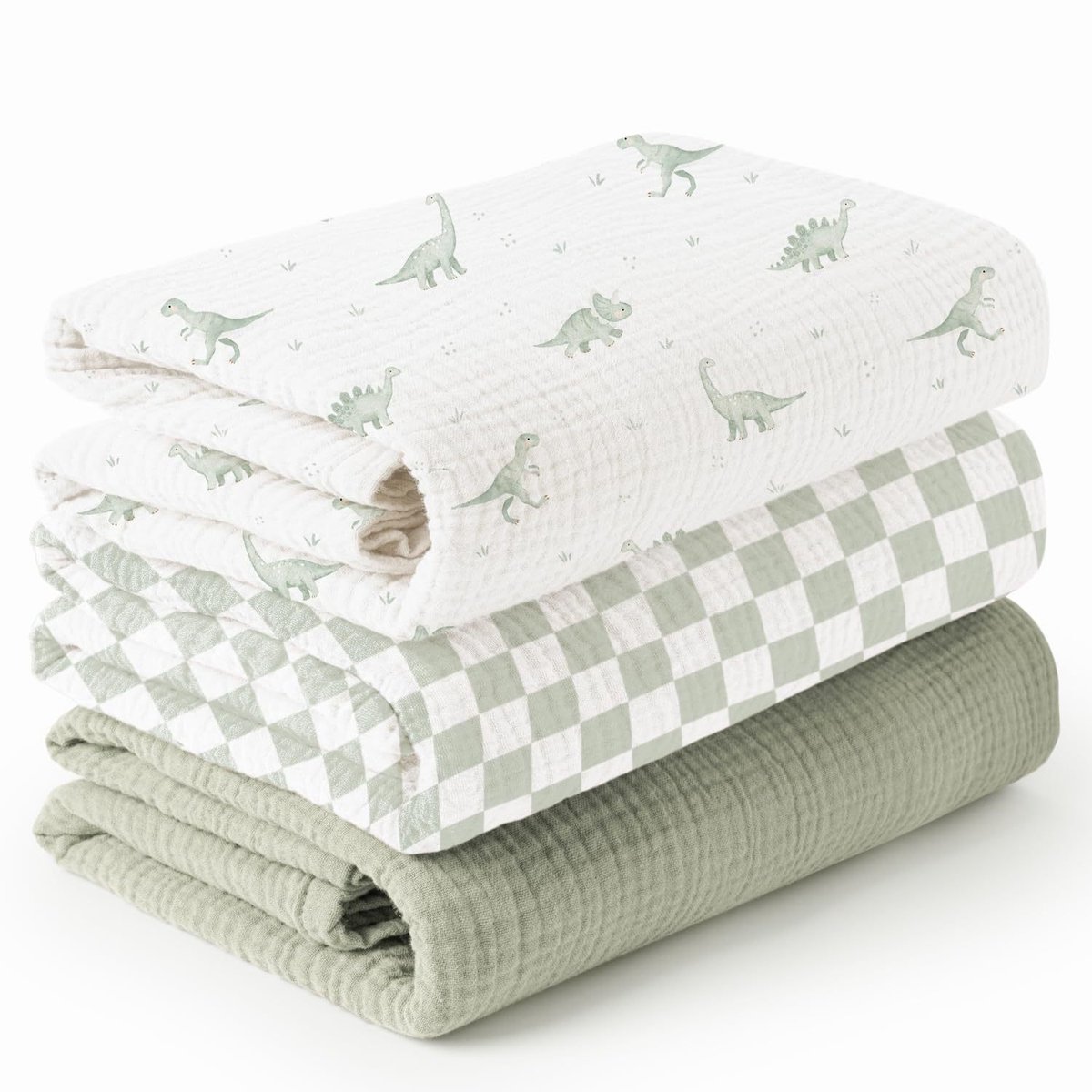 Deze set bevat 3 babywikkeldekens die superzacht, zeer absorberend en huidvriendelijk zijn, geschikt voor zowel jongens als meisjes.-Stijl 63-100*100CM