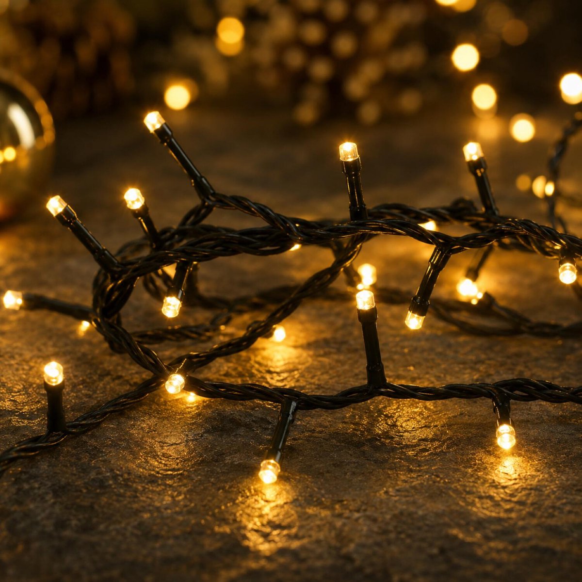 Anna's Collection Kerstverlichting - 240 led lampjes - 2x - klassiek warm wit - 24 meter - lichtsnoer - timer - dimmer