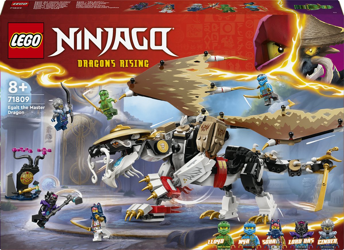 Bol.com LEGO 71809 NINJAGO Egalt de Meesterdraak Rollenspel Speelgoed van de Dragons Rising tv-serie aanbieding