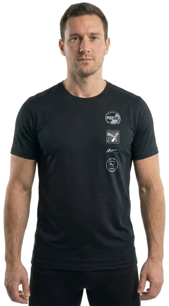 Puma Rad/cal T-shirt Met Korte Mouwen M Man Zwart