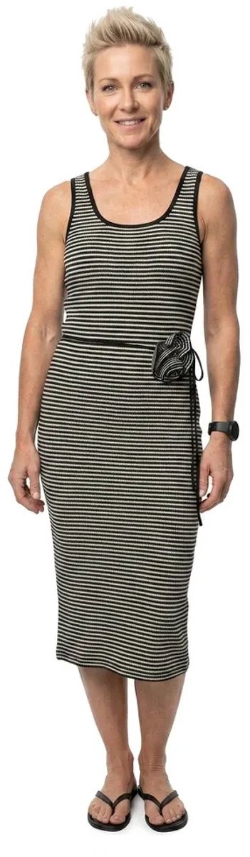 Vero Moda Bloom Petite Mouwloze Midi-jurk Zwart M Vrouw