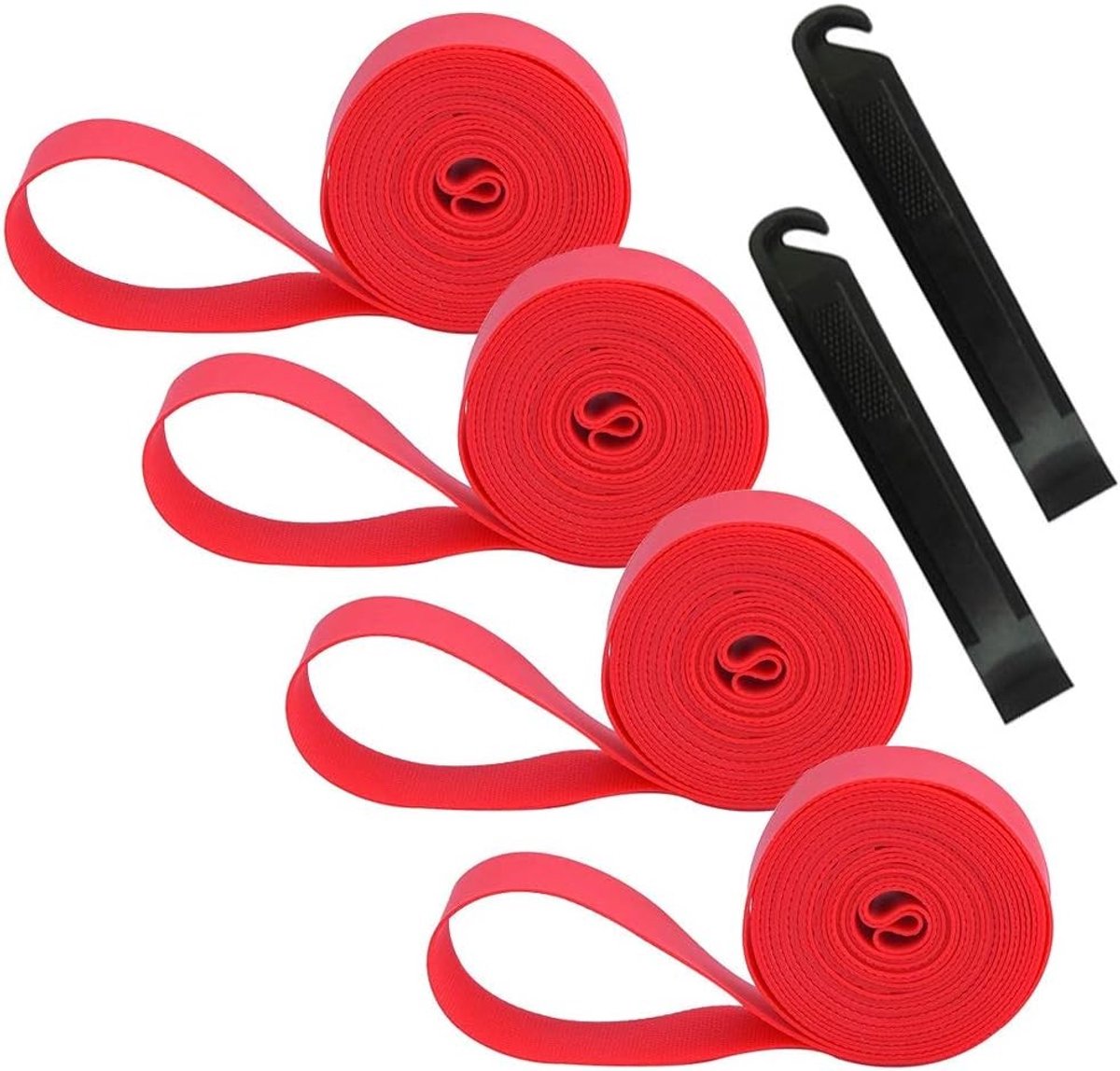 Premium PVC Fietsbanden Bescherming Pad, 24 Inch Binnenband, Antilek Rim Tape en Bandenheffer Set voor Mountainbike