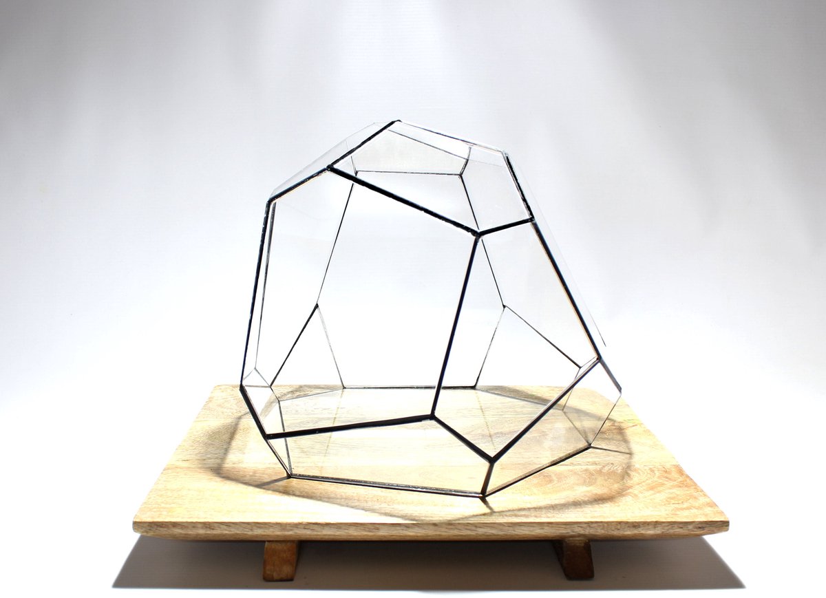 Geometrisch Terrarium - Torno - Vivarium - ↑ 28 x 26 x 24 cm (LxBxH) - Glas