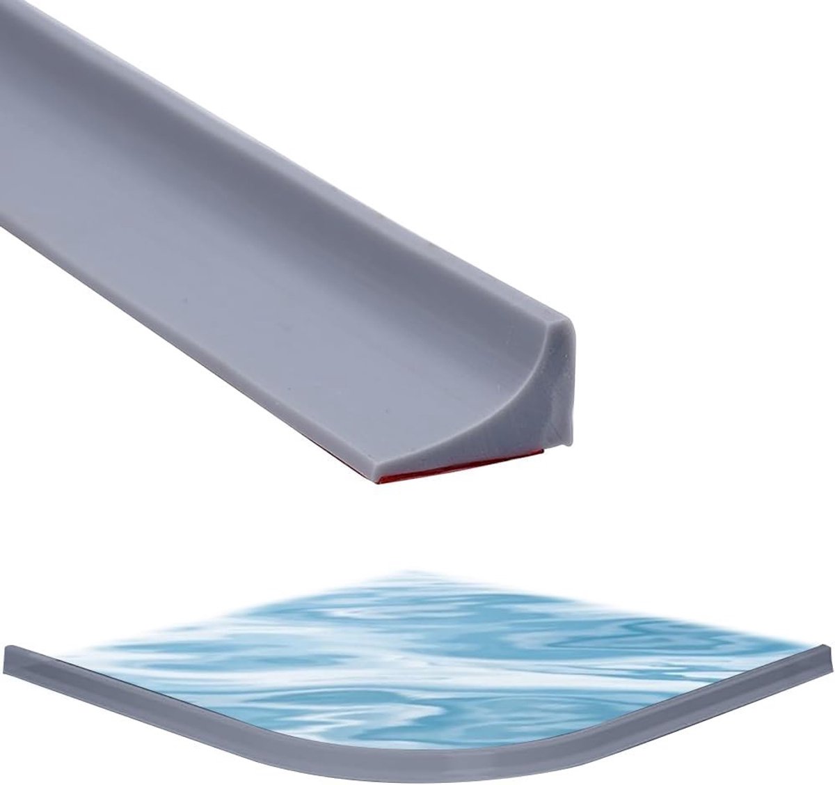 Siliconen Waterdichte Stopper voor Douche en Keuken, Zelfklevende Waterbarrière, Bescherming tegen Spatten en Lekken, Ideaal voor Douchedeur en Spoelbak