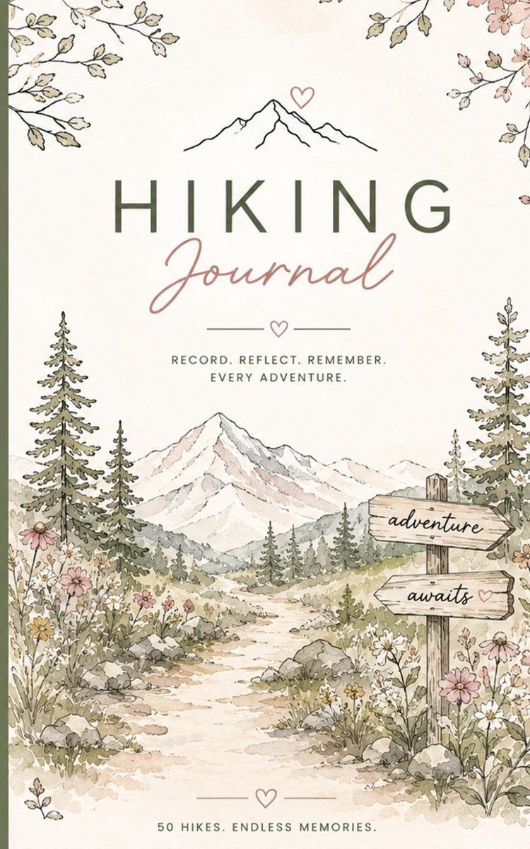 Hiking Journal for Women - Adventure Awaits: On-the-Go Lightweight Portable Log Book for Trail Details, Trip Reports - ShopVlot