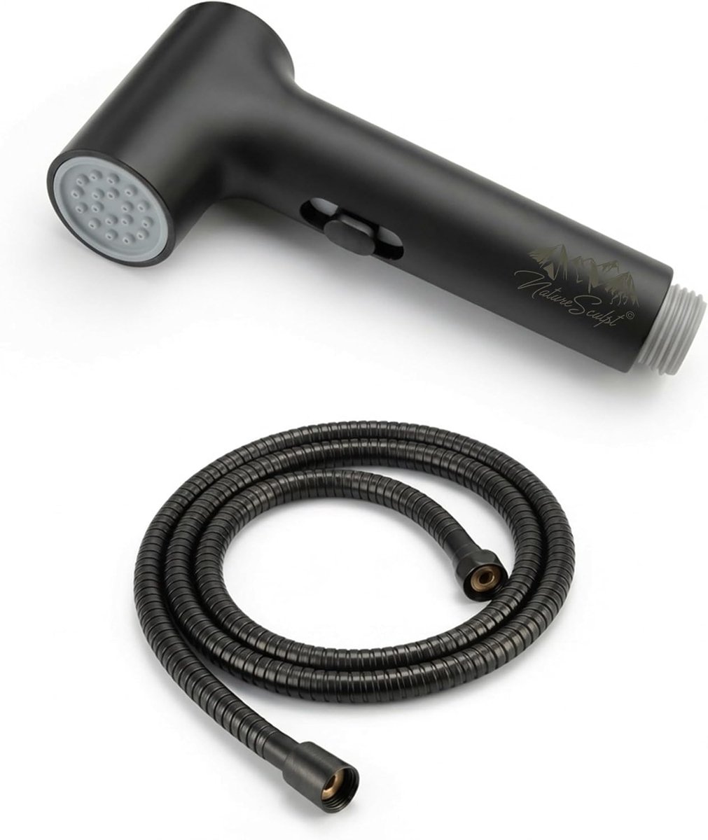 Mobiele campingdouchekop met klikfunctie - 1,5 m slang - robuust ABS materiaal - comfortabel douchen - ShopVlot