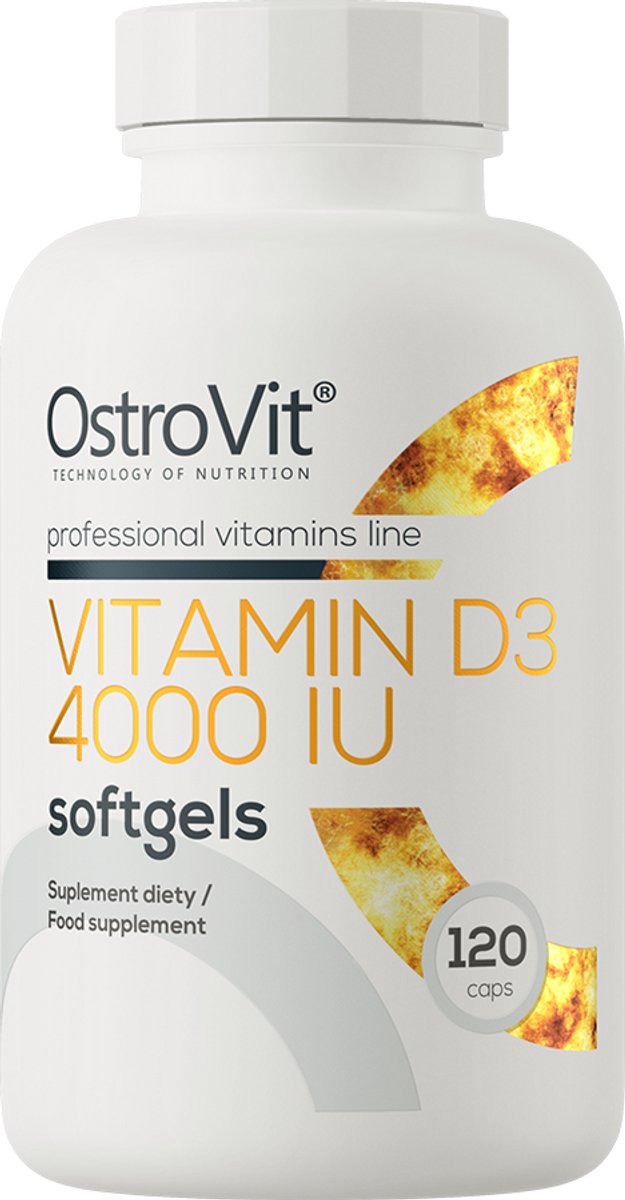 Vitaminen - OstroVit Vitamine D3 4000 IU 120 capsules - 120 capsules