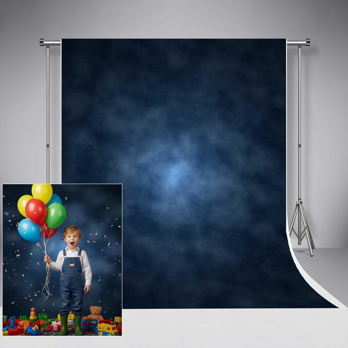 Donkerblauwe abstracte fotografie achtergrond 6,5 x 10 ft/2x3 m marineblauwe achtergronden moederschap kinderen kunst portret fotocall textuur achtergrond fotostudio rekwisieten