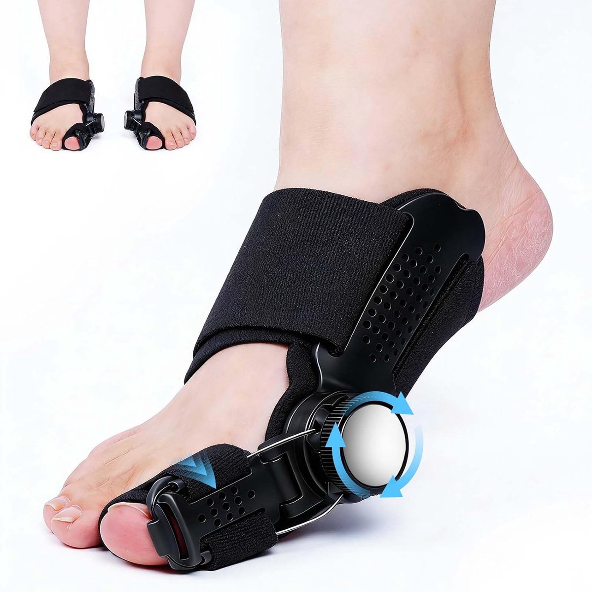 Flip Correctie, Verstelbare Knop Thumb Flip Track Teen extender, Thumb Zorg Teen Separator Vermindert Pijn & Verbetert Bal Zicht Positie