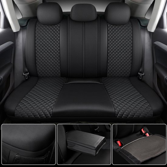 Stoelhoezen Suzuki Swift 5 - Complete set - Zwart kunstleer - AIM
