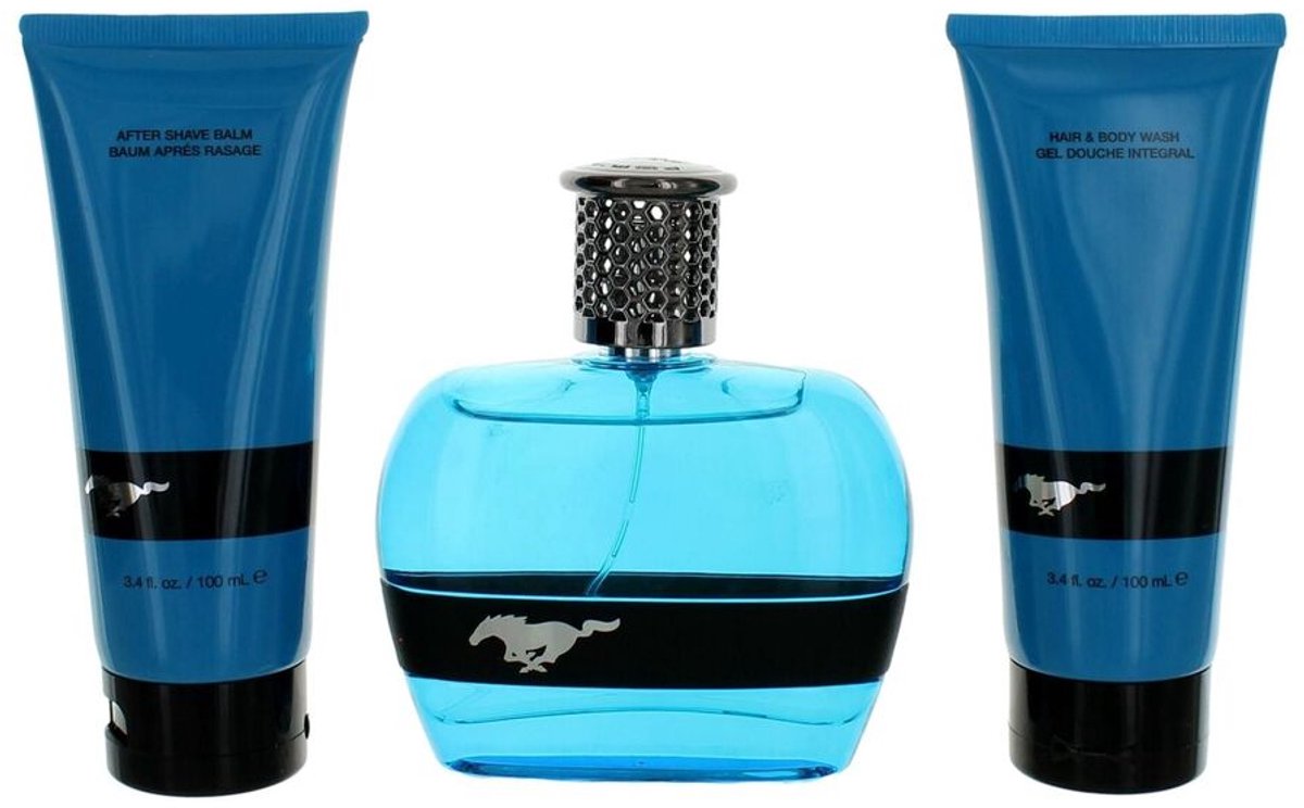 Ford Mustang Blue Gift Set 100 ml EDT + 100 ml Shower Gel + 100 ml After Shave Balm