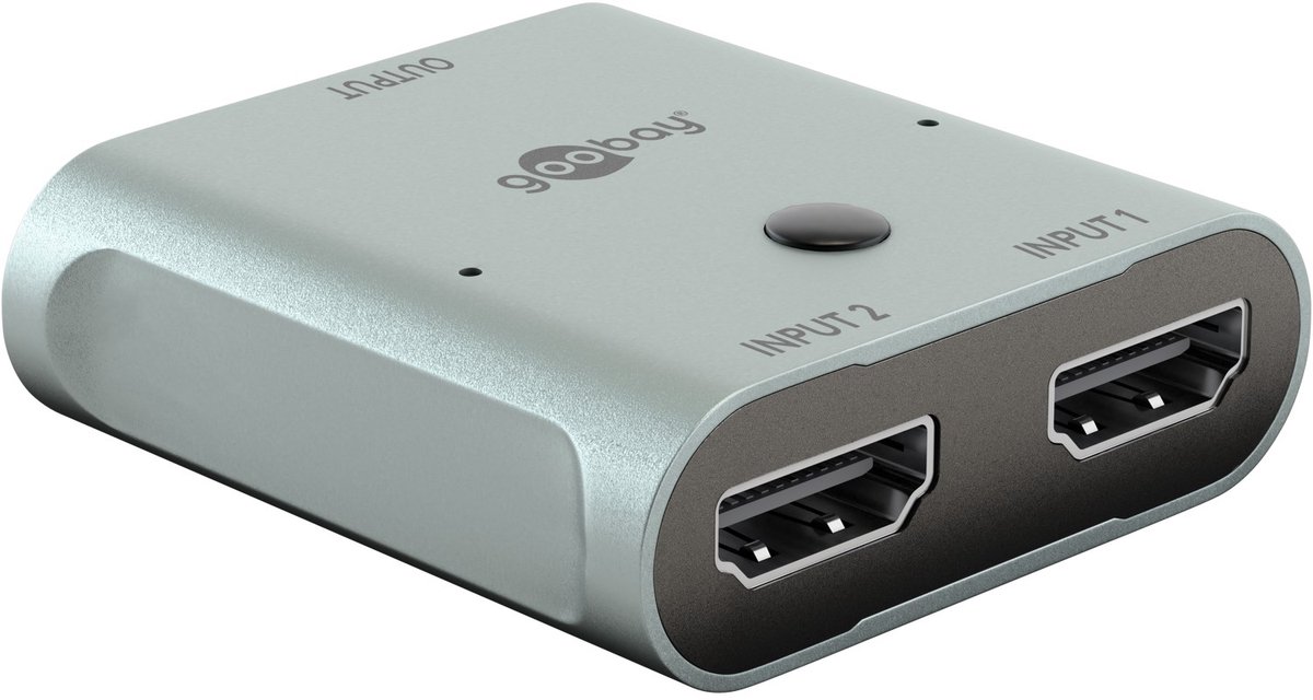 Goobay HDMI-switchbox 2 til 1, 8K @ 60 Hz, Ingang, spanningsbereik: 5 (DC) V