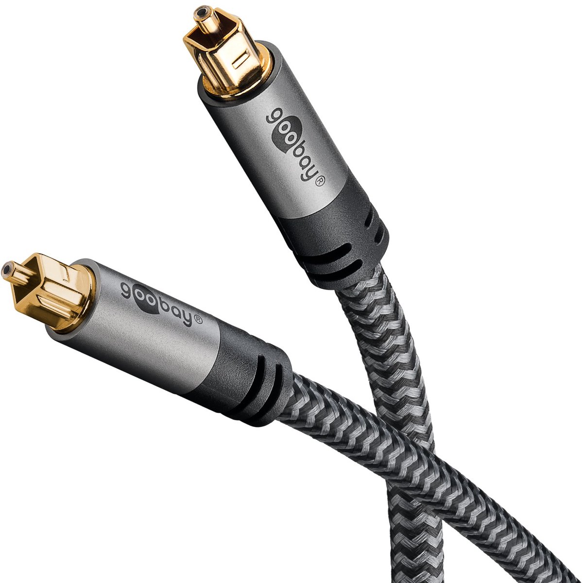 Image of Goobay TOSLINK-kabel, Toslink-stekker naar Toslink-stekker, 1 m, zwart