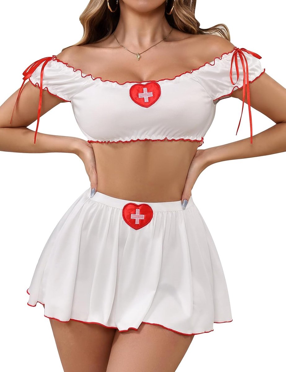 Lingerie voor Vrouwen Sets Outfits Korte Top en Mini Rok
