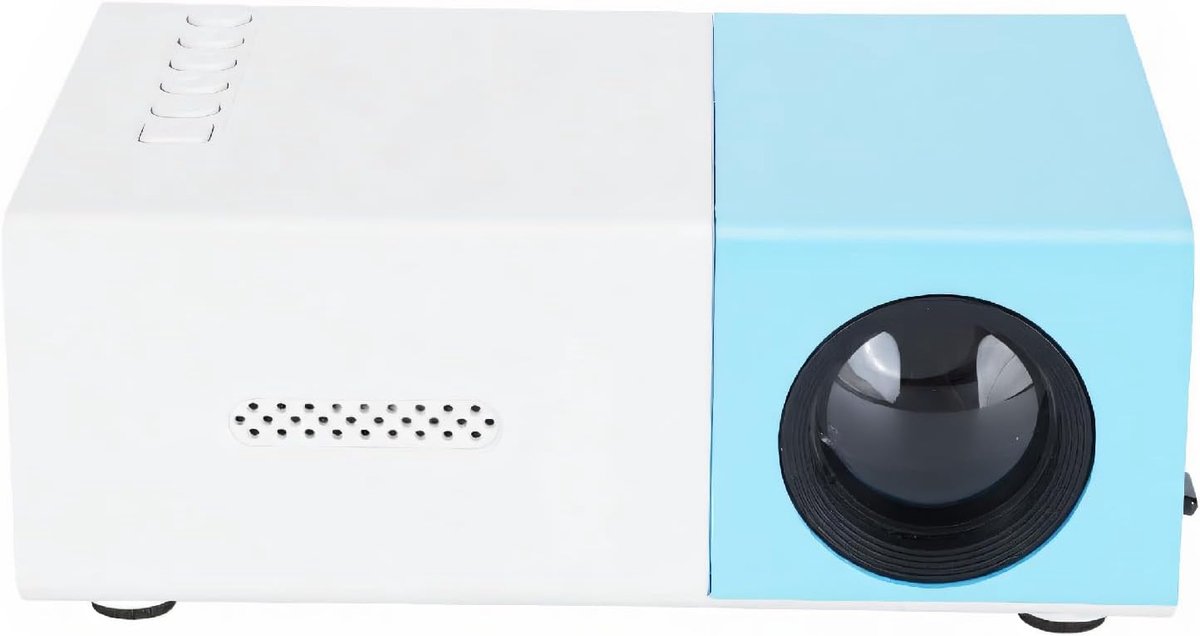 Mini Projector, Full HD 1080p Home Theatre Video Projector, Halloween Projector Compatibel met HDMI USB AV Smartphone TV Box Laptop