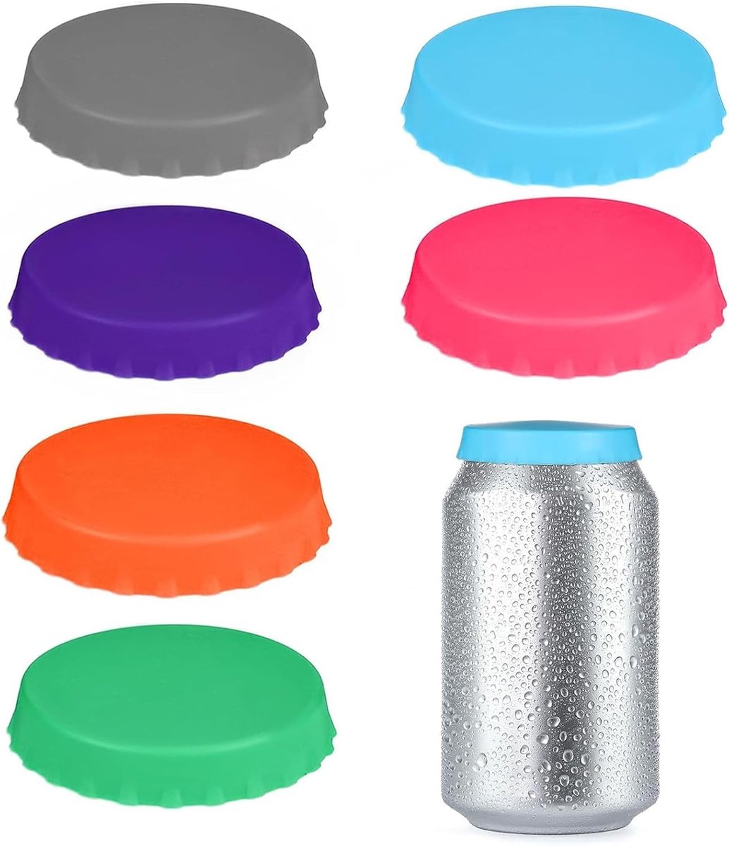 Deksels voor koolzuurhoudende dranken, herbruikbare, lekvrije drankhoezen, veelkleurige drankspaarders voor standaard frisdrank, koolzuurhoudende dranken, feest, picknick