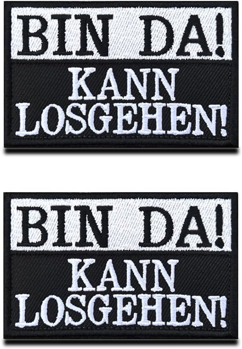 Emblemen 8 x 5 cm - Geborduurd - Set van 2 - Perfect voor tactische uitrusting - ShopVlot