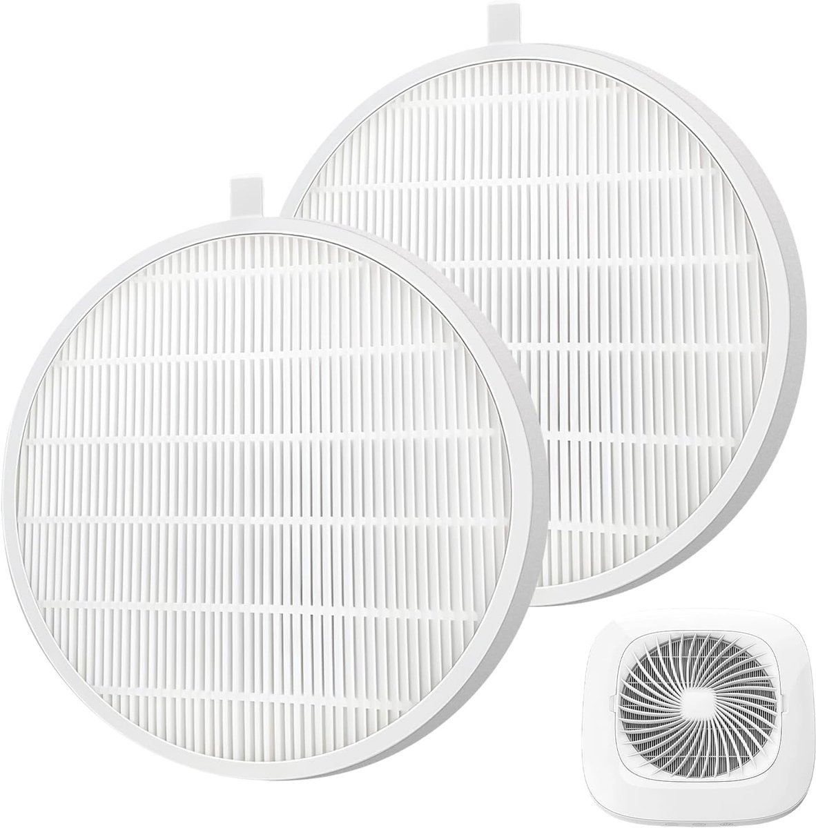 Nail Vacuum Cleaner Vervangingsfilter 2 Pack - 17x17cm Wit - Nonwoven Polypropyleen - ShopVlot