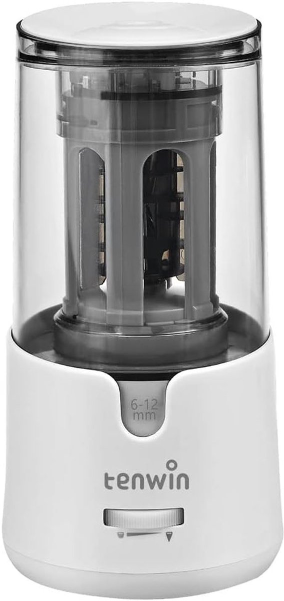 Electric Pencil Sharpener for Colored Pencils, Fast Pencil Sharpener for 6-12mm Pencils, Robust for Office, School - ShopVlot