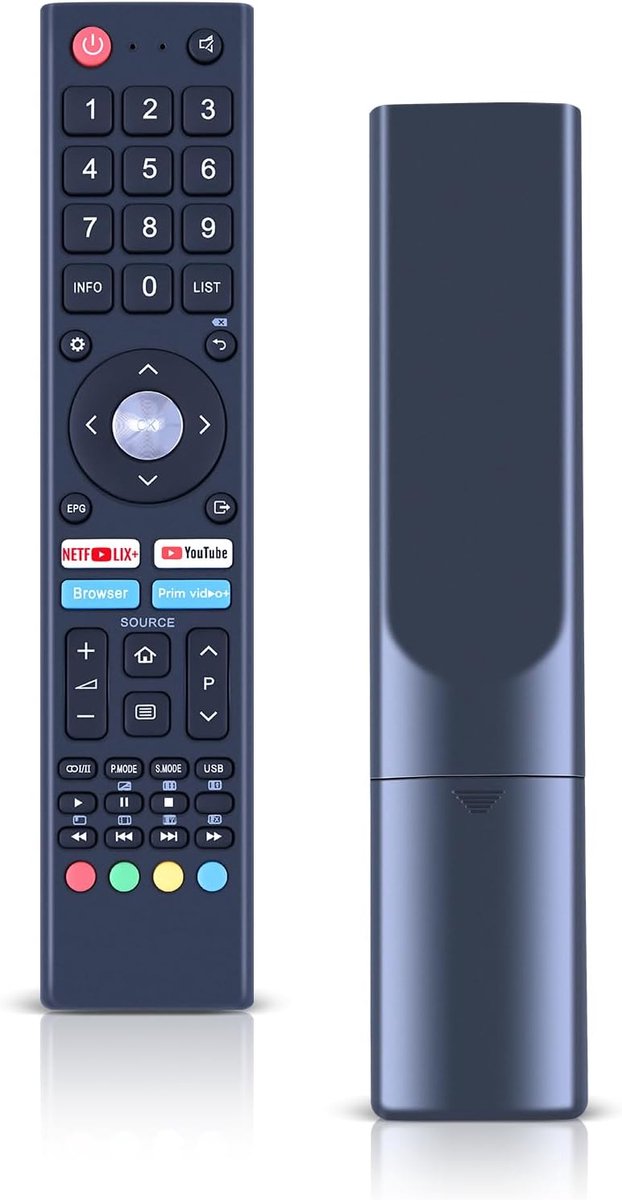 Vervangende afstandsbediening Compatibel met CHIQ TV U55H7N L32H7N L40H7N L43H7N L50H7N L55H7N GCBL-TV02BDBIR U58H7N U43H7N U50H7N