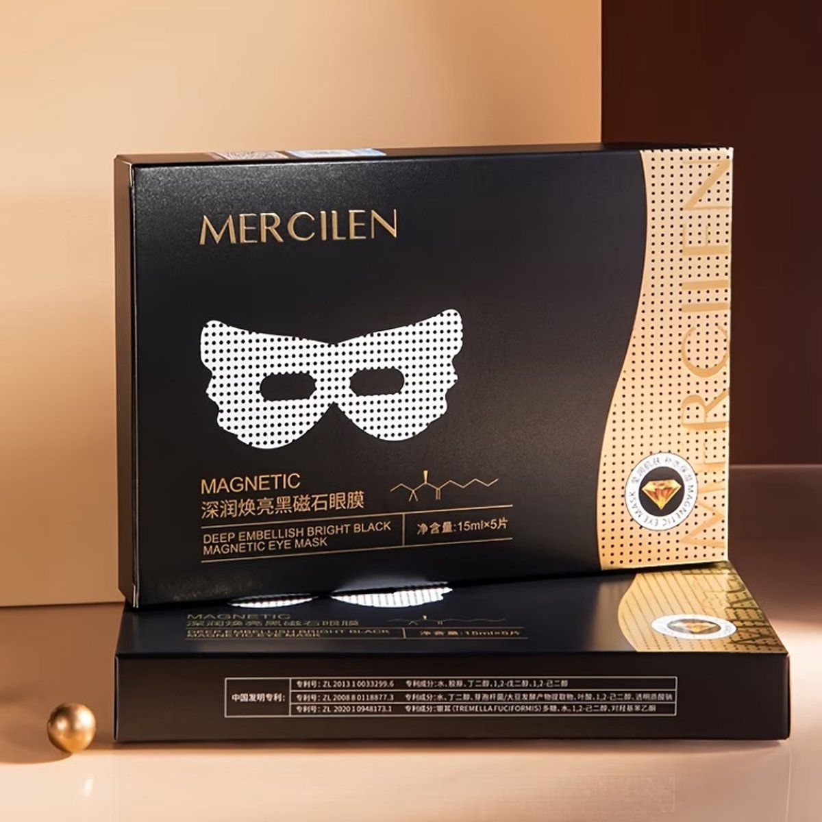 MERCILEN Magnetisch Gezichtsmasker 5 Stuks – Collageen & Hyaluronzuur – Hydraterend & Verstevigend Masker