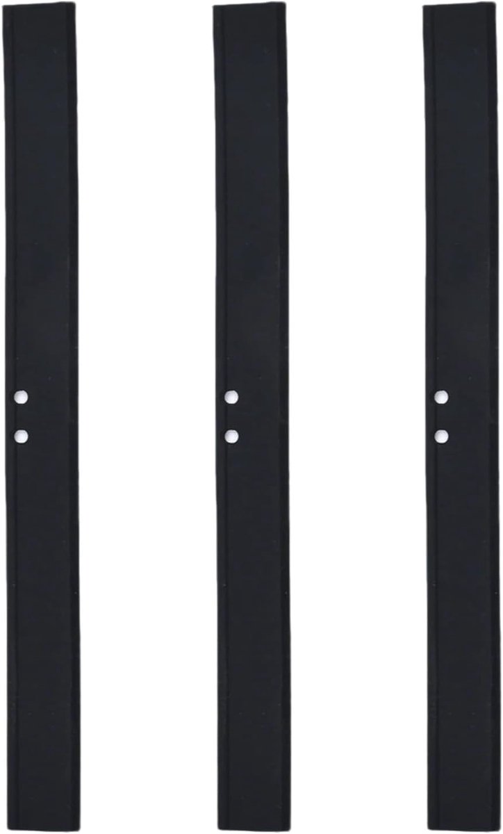 3 stuks rubberen lip 25 cm voor douchewisser, zwarte siliconen reserverlip voor trekker, vervangrubber —— raamwisser en douche trekker, streeploze glas- en tegelreiniger
