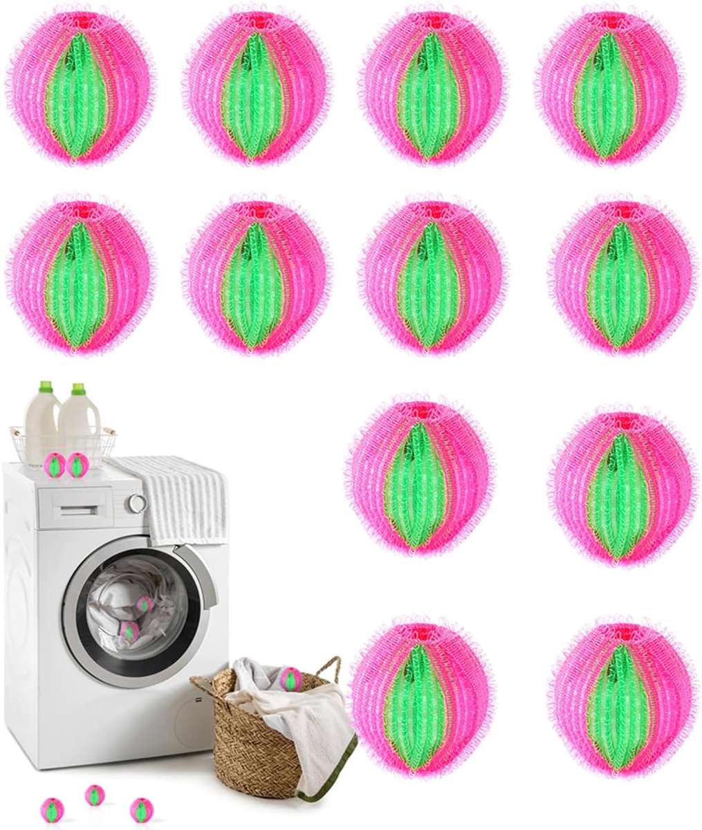 Haarvanger voor wasmachine, haarvanger voor wasmachine, vangen van haar in de wasmachine, dierenhaarverwijderaar, wasmachine, pluisverwijderaar, haarverwijderaar voor honden, katten, 12 stuks