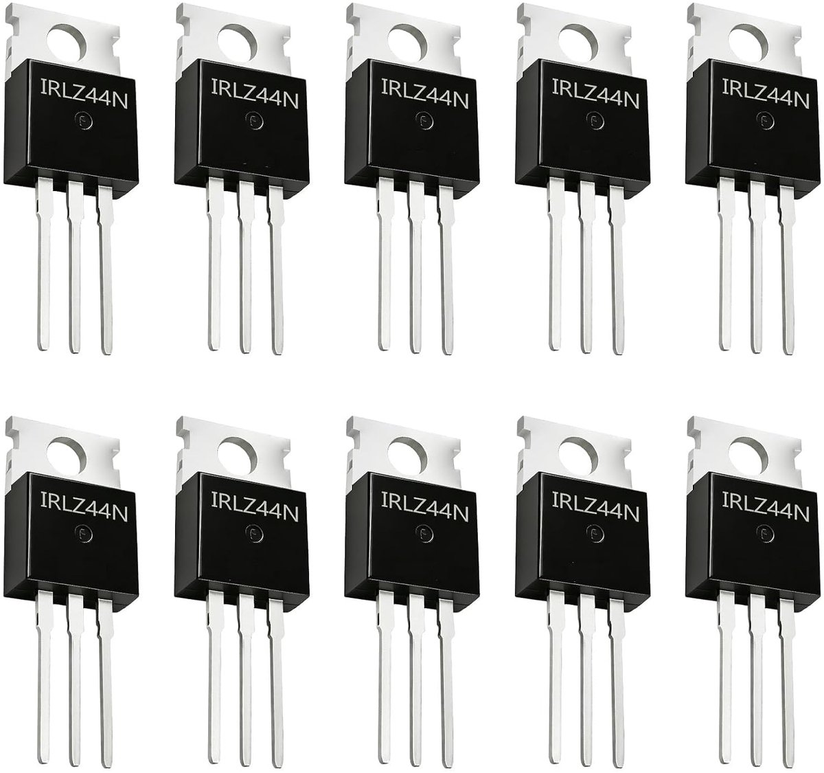 10 stuks IRLZ44N MOSFET transistors met kanaal N 55 V 47 A 3-polig