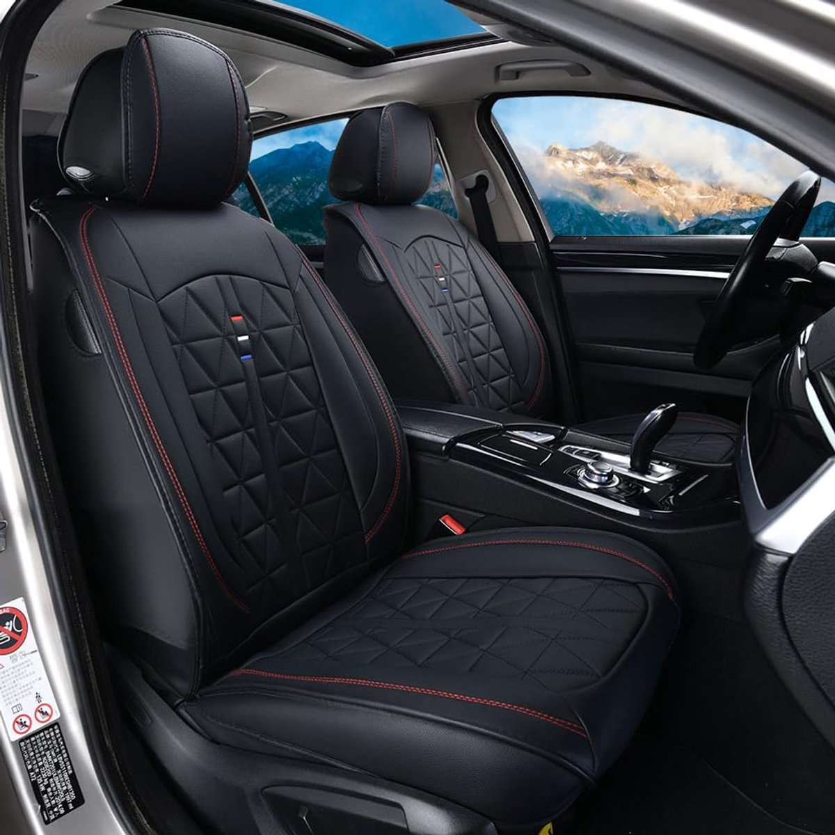 Autostoelhoezen set geschikt voor Toyota Avensis T25 T27 Camry C-HR Chr Hilux Land Cruiser Prado 120 150 Prius RAV4